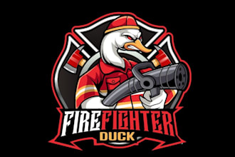 do make an modern custom firefighter logo