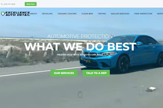 make responsive car dealership website, automotive cars rental site