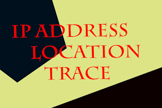 be your private investigator, osint, location trace, find someone, ip trace