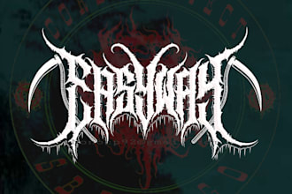 design you a brutal death metal, slamming, deathcore logo