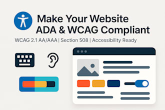 add wcag accessibility, ada compliance features,wcag tier aa, aaa sec 508