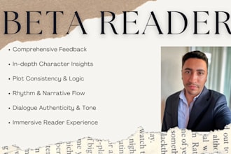 beta read and provide detailed feedback for your manuscript