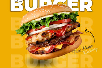 design food menu, flyer, poster and instagram ads