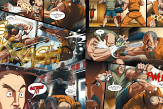 draw comic book page graphic novel comic book artist anime manga comic panel