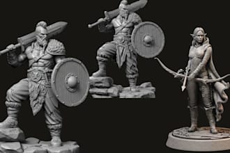 do stl repair custom modification 3d character modeling  stl fix for 3d printing