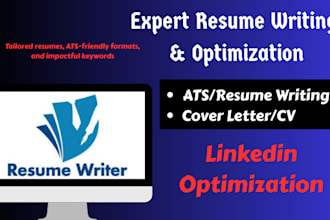 professional ats resume writing, cover letter, tech, healthcare, data analyst