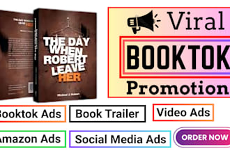 do viral book and ebook promotion tiktok booktok video amazon kdp  marketing