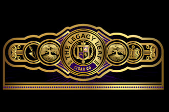 create custom cigar label, cigar logo, cigar band and cigar box design