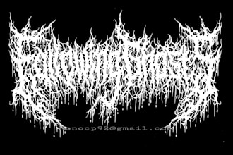 make a dark art logo, brutal, death metal band and horror
