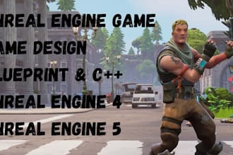 do 2d, 3d unreal engine game development, create unreal engine game mechanic