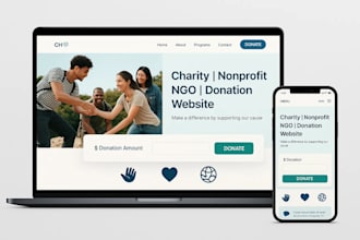 build wordpress charity, nonprofit, ngo, and donation websites design, redesign