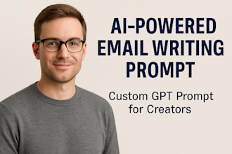 create a custom gpt4 prompt to write emails in your voice