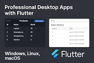 develop a professional desktop app for windows, linux
