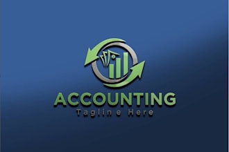 make outstanding notary, accounting, consultancy, business logo
