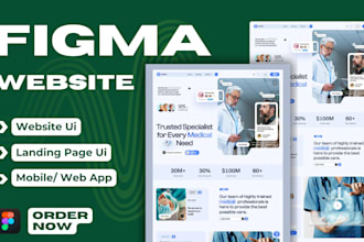 do a professional figma website design figma landing page figma UI UX design
