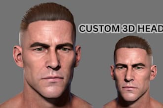 3d digital sculpting 3d head 3d face action figures stl obj file printing