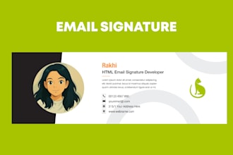do custom html email signature mail footer for outlook gmail