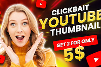 make clickbait food, health, business, beauty, podcast, vlog thumbnail
