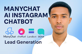 do manychat chatfuel landbot uchat ai website instagram chatbot lead generation