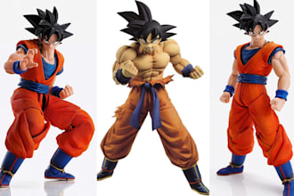 create anime figure 3d model custom figure figurine sculpture 3d toys statue fbx