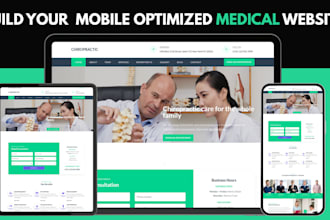 design therapy website, medical website, dental website or clinic website
