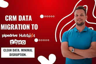 migrate your CRM data to hubspot, pipedrive or zoho