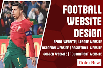 football website sport website league website tournament website academy website