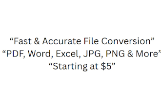 do fast and accurate file conversion for you