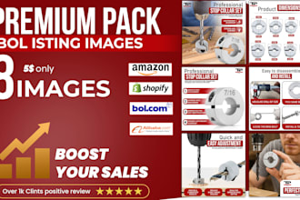 do lifestyle, infographic, and hero images for bol, amazon