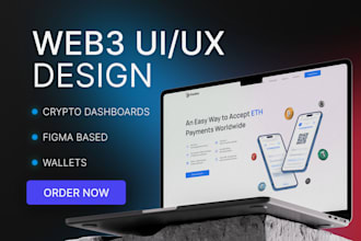 design modern UI for your web3 crypto or nft project