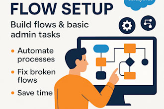 build salesforce flows and handle salesforce admin tasks