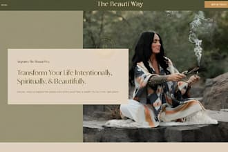 design squarespace spiritual website holistic healer website ministry donation