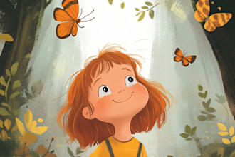 make a christian children story book illustrations, bible story