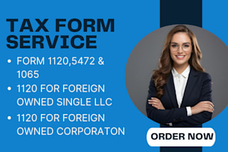 file us tax form 5472 1120 1065 1040 schedule c bio report for non resident