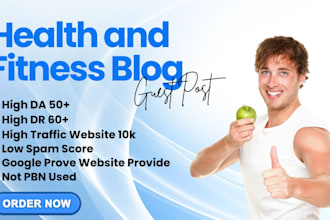 do guest posting on health and fitness blog