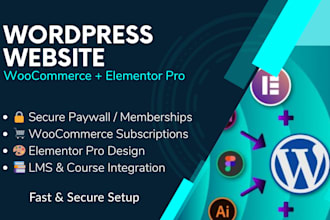 build high converting wordpress paywall membership site with elementor pro