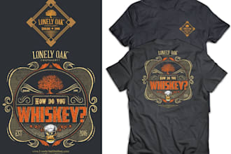 design a vintage badge tshirt logo merchandise for your brand