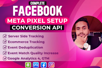 setup facebook pixel conversion API, fix meta pixel, server side tracking by GTM