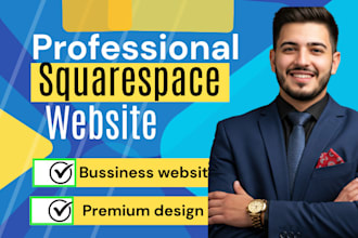 build squarespace website design or squarespace landing page