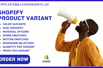 setup shopify product variant color swatch king globo tepo avis glo easy flow