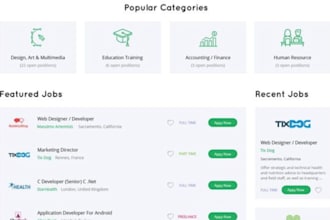 create a job portal job board or agency website for your business