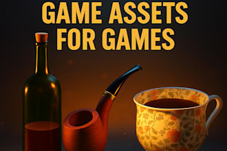design 3d vintage game assets for games