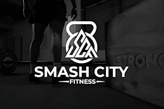 design a awesome fitness logo for your gym or health brand