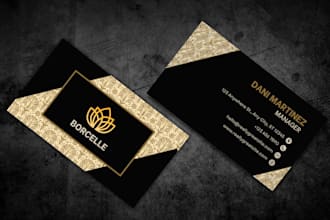 create your a professional and modern business card