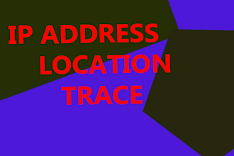 trace location , find IP , trace social media ,investigation