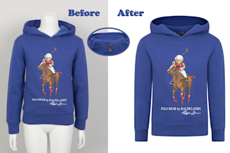do ghost mannequin, neck joint, clothing image edit