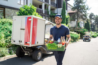build delivery app for food, pharmacy grocery courier parcel
