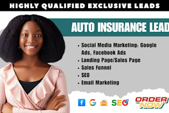generate exclusive auto insurance leads car insurance leads car rental leads