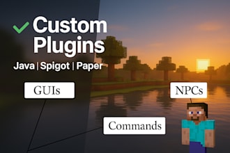 create simple custom minecraft spigot and paper plugins
