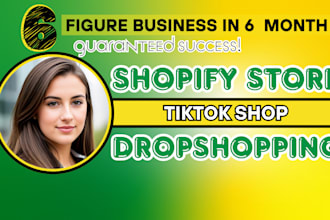 build a shopify dropshipping store and tiktok shop for massive sales UK USA